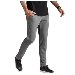 BYLT Everyday Pant 2.0 Pants Mens 36 Gray Slim Fit Stretch Casual Tech Travel